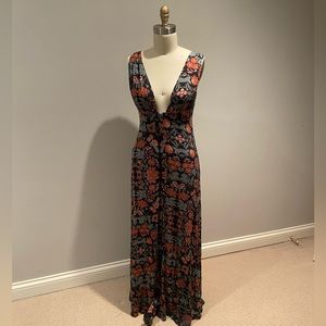 Free People Floral Maxi Dress - worn only once!!